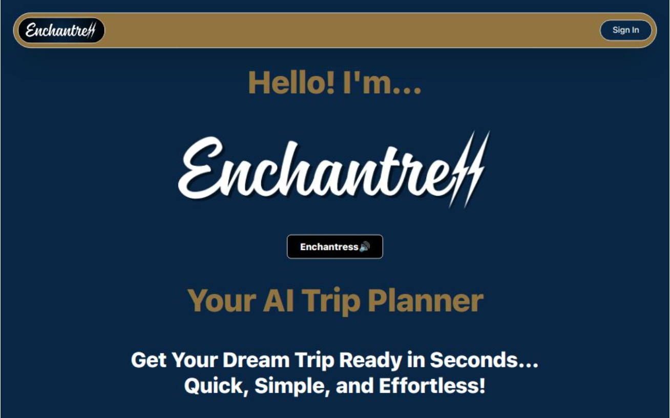 AI based Trip Planner App